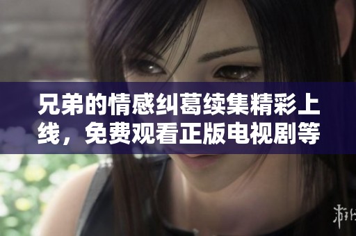 兄弟的情感纠葛续集精彩上线，免费观看正版电视剧等你来追剧