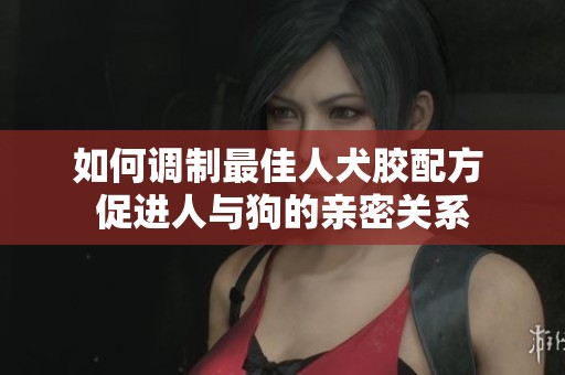 如何调制最佳人犬胶配方 促进人与狗的亲密关系
