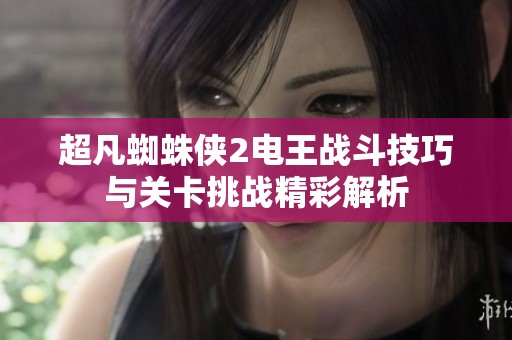 超凡蜘蛛侠2电王战斗技巧与关卡挑战精彩解析