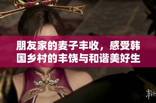 朋友家的麦子丰收，感受韩国乡村的丰饶与和谐美好生活