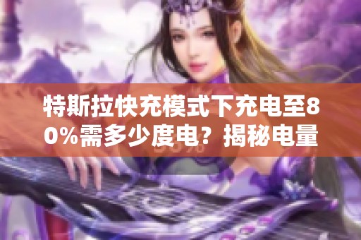 特斯拉快充模式下充电至80%需多少度电？揭秘电量需求与充电效率