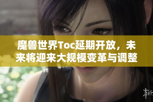 魔兽世界Toc延期开放，未来将迎来大规模变革与调整