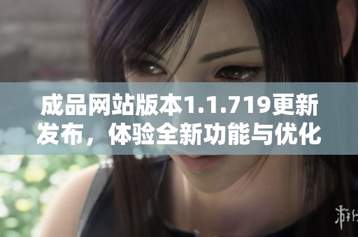 成品网站版本1.1.719更新发布，体验全新功能与优化提升