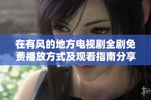 在有风的地方电视剧全剧免费播放方式及观看指南分享