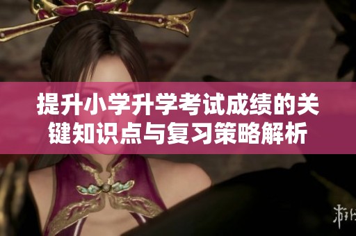 提升小学升学考试成绩的关键知识点与复习策略解析
