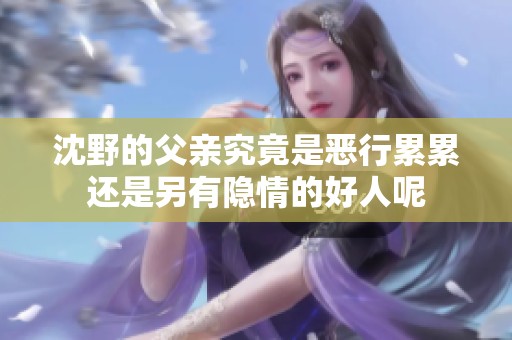 沈野的父亲究竟是恶行累累还是另有隐情的好人呢